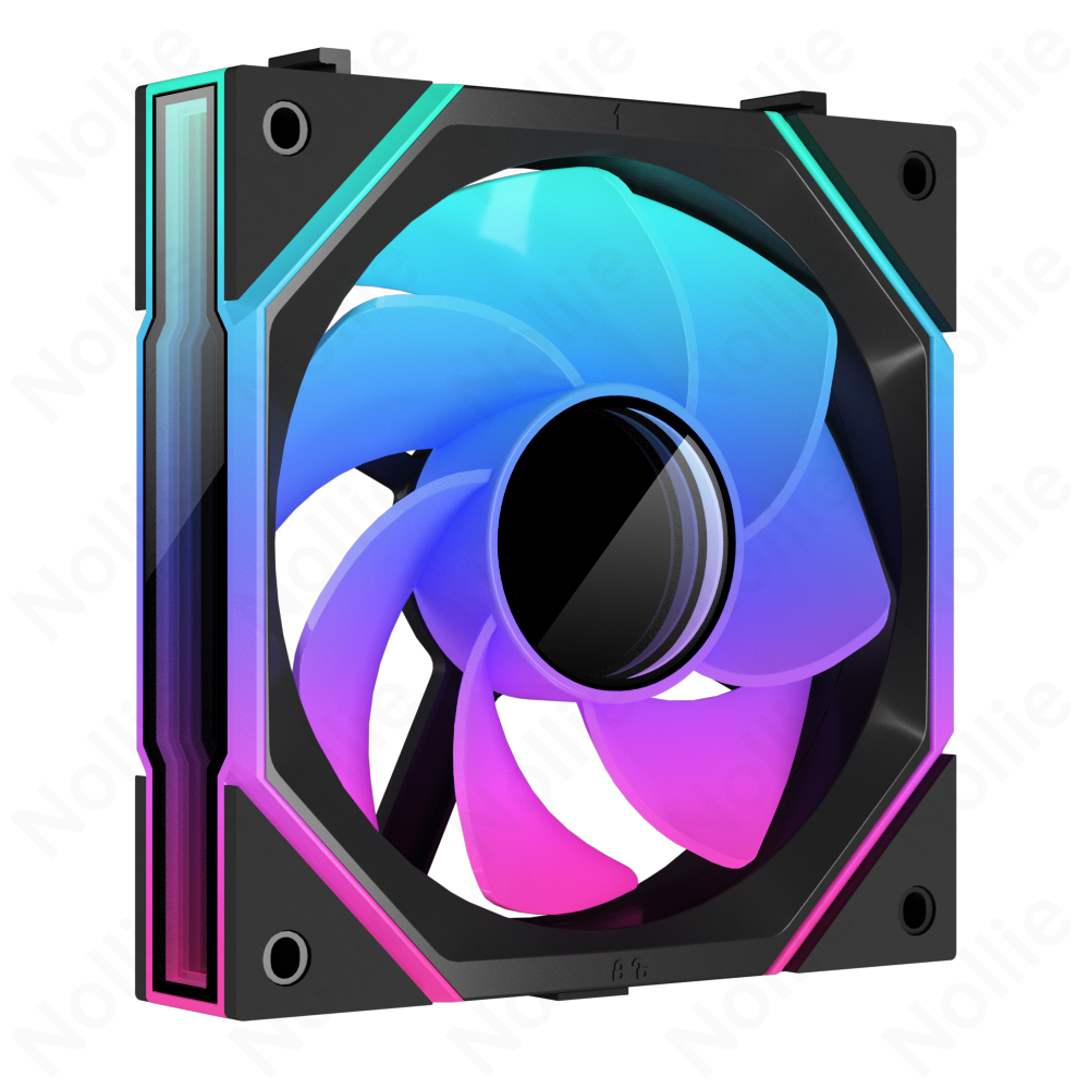 Nollie FAN GC120 ARGB Cooling Fan Modular Stackable Splicing PWM Silent 120mm RGB Fans 26LED
