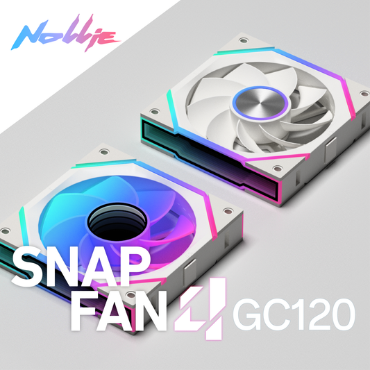 Nollie FAN GC120 ARGB Cooling Fan Modular Stackable Splicing PWM Silent 120mm RGB Fans 26LED
