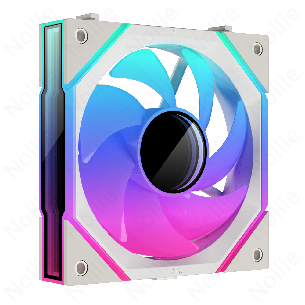 Nollie FAN GC120 ARGB Cooling Fan Modular Stackable Splicing PWM Silent 120mm RGB Fans 26LED