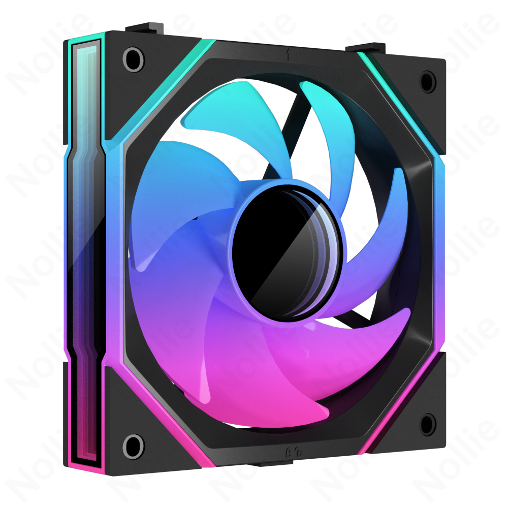 Nollie FAN GC120 ARGB Cooling Fan Modular Stackable Splicing PWM Silent 120mm RGB Fans 26LED